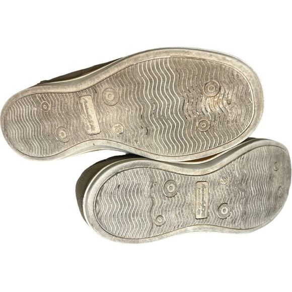 Youth Boys American Eagle Tan Canvas Slip-On Boat Shoes - Sz 13 - Picture 2 of 2